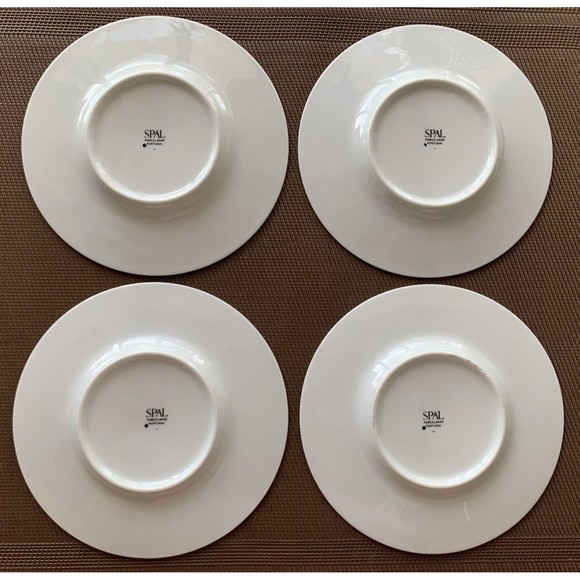 RARE Set of 4 SPAL Anthropologie Porcelain Geisha Saucer Plates Portugal Made 6" - Picture 2 of 12